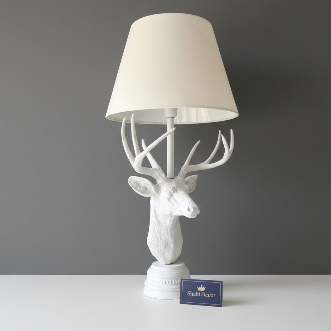 Majestic Stag Head Table Lamp