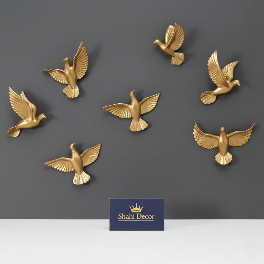 Luxe Flight Gold Doves Wall Art Set