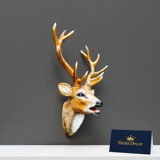 Realistic Deer Head Wall Sculpture