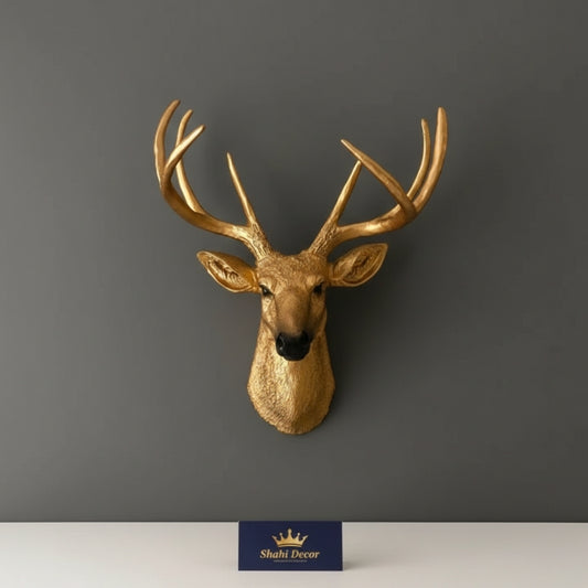 Luxury Gold Stag Wall Sculpture