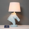 Modern White Horse Head Table Lamp