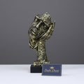 Antique Gold Reflective Thinker Sculpture