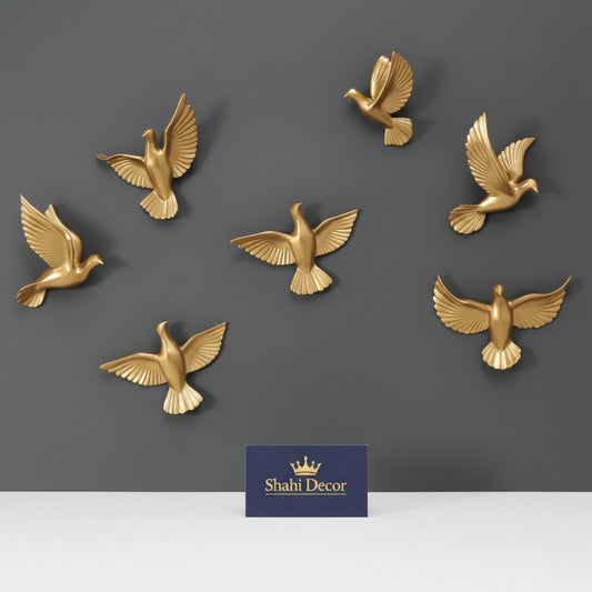 Luxe Flight Gold Doves Wall Art Set