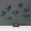 Emerald Flight Sculptural Bird Wall Art Set