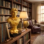 Alexander Great Bust Statue Gold - Image 4