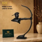 Archer Warrior Figurine Matte Black - Image 2