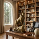 Markhor Statue Sculpture Antique Bronze Finish - Image 3