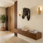 Horse Head Sculpture Antique Bronze Finish - Image 5