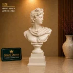 Apollo Bust Statue Cream Finish - Image 2