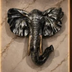 Elephant Head Mount Antique Bronze