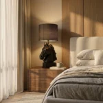 Horse Head Lamp Matte Black Finish - Image 5