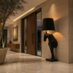 Horse Wall Lamp Matte Black Finish - Image 4