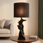 Horse Sculpture Lamp Matte Black