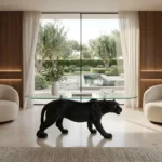 Panther Coffee Table Matte Black Finish - Image 5