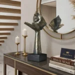 Blowing Kiss Statue Antique Bronze