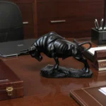 Charging Bull Statue Matte Black - Image 6