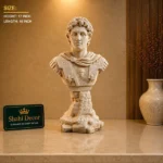 Roman Soldier Bust Cream Finish - Image 2