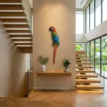 Parrot Wall Figurine Multicolor Finish - Image 5