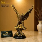 Eagle Statue Sculpture in Antique Gold - Image 2