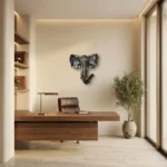 Elephant Head Mount Antique Bronze - Image 4