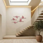 Flamingo Wall Art Set of 5 Pink - Image 5