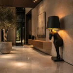 Horse Wall Lamp Matte Black Finish - Image 3