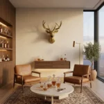 Deer Head Wall Mount Golden Finish - Image 4