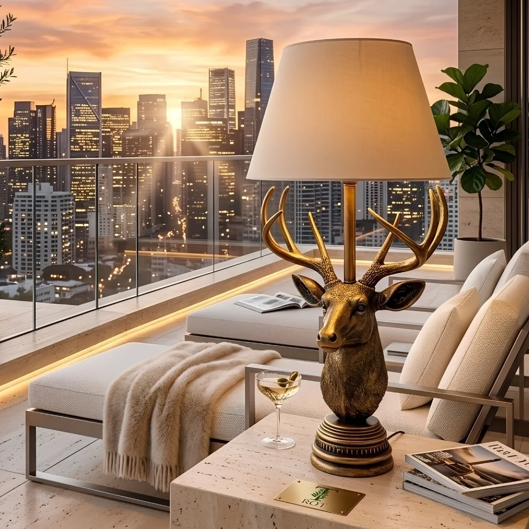 golden-deer-head-table-lamp-2.webp Deer Head Table Lamp Antique Gold - Image 1