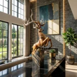 Deer Statue Decor Natural Brown - Image 4