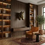 Horse Head Sculpture Antique Golden Finish - Image 3