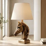 Horse Head Lamp Antique Bronze Finish