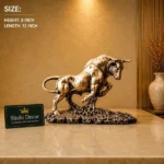 Charging Bull Statue Antique Bronze Finish - Image 2