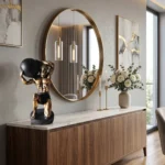 Atlas Man Sculpture Antique Gold - Image 3