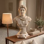 Roman Soldier Bust Cream Finish