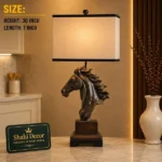 Horse Head Lamp Antique Bronze Finish - Image 2