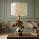 Horse Head Lamp Antique Bronze Finish