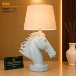 Horse Head Lamp in Glossy White - Image 2