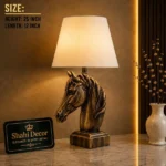 Horse Head Lamp Antique Bronze Finish - Image 2
