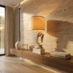 Horse Head Table Lamp Cream Gold - Image 4
