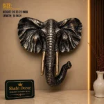 Elephant Head Mount Antique Bronze - Image 2