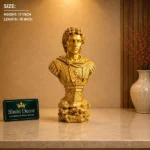 Alexander Great Bust Statue Gold - Image 2