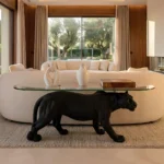Panther Coffee Table Matte Black Finish
