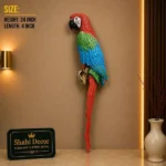 Parrot Wall Figurine Multicolor Finish - Image 2