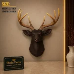 Deer Head Wall Decor Bronze - Image 2