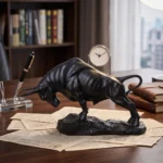 Charging Bull Statue Matte Black - Image 4