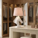 Horse Head Lamp in Glossy White - Image 4