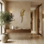 Parrot Wall Sculpture Golden Finish - Image 3