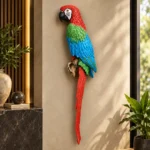 Parrot Wall Figurine Multicolor Finish
