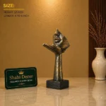 Blowing Kiss Statue Antique Bronze - Image 2