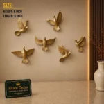 Flying Doves Wall Decor Set Golden - Image 2